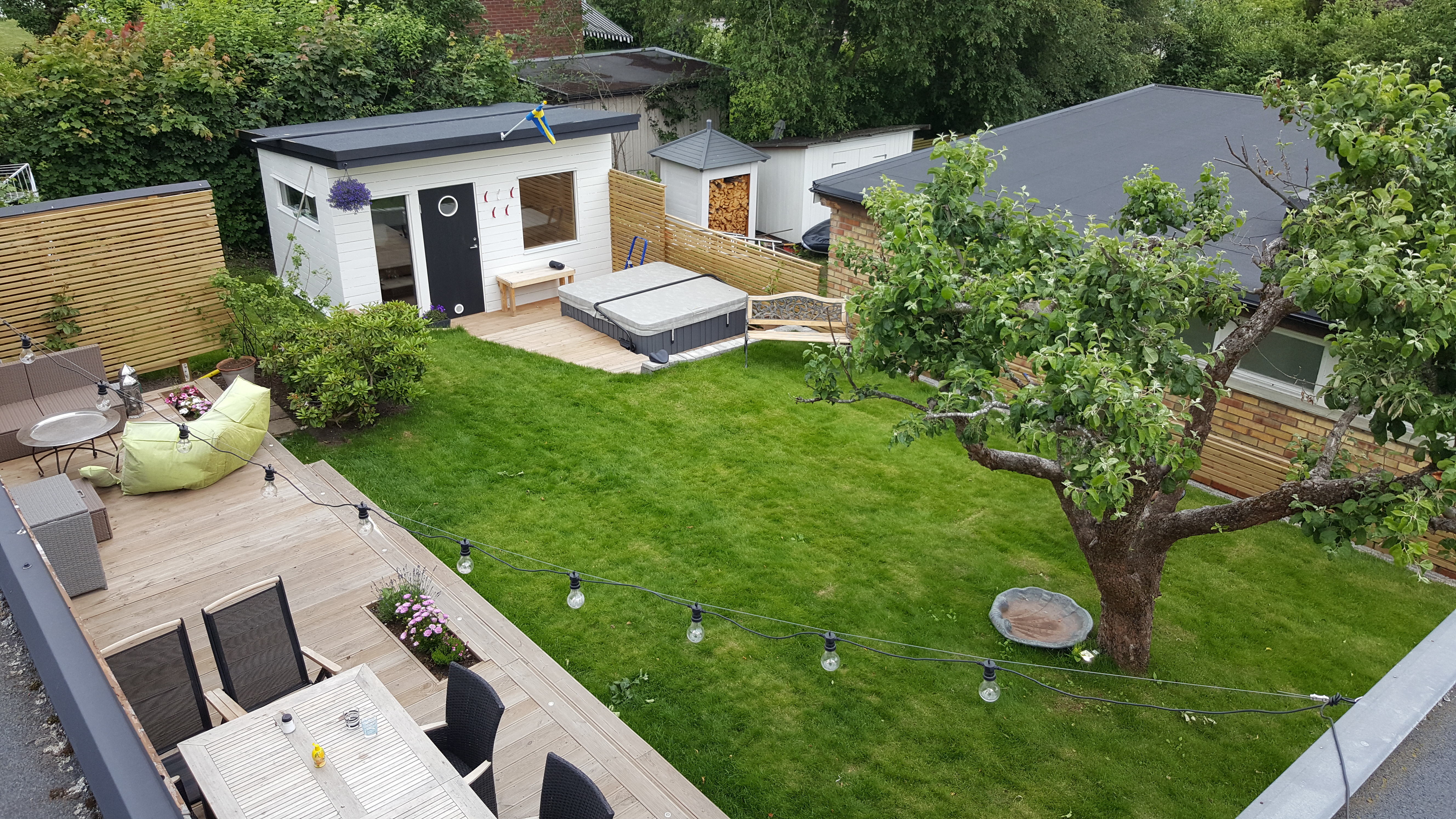 Altan efter - nybyggd träaltan