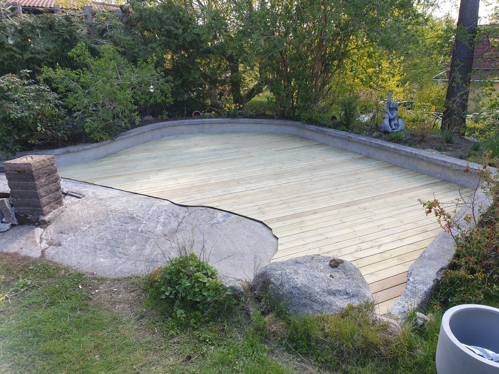 Bastu efter byggnation - färdig friggebod